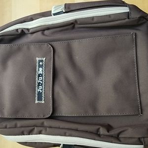 JuJuBe diaper backpack Minibe brown and champagne with insulated pocket